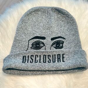Gray Beechfield Acrylic Beanie with kitsch design